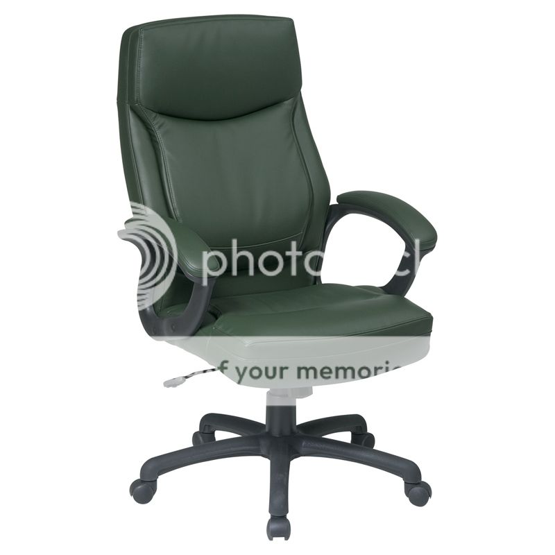 GREEN LEATHER HIGH BACK EXECUTIVE MANAGER OFFICE CHAIR eBay